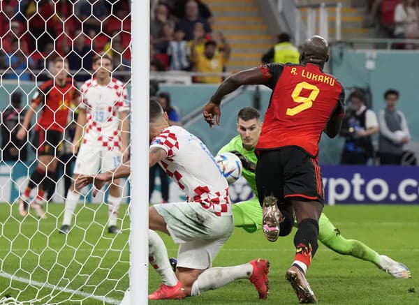 Belgičan Romelu Lukaku mal v zápase proti Chorvátom viacero čistých šancí, nepremenil ale ani jednu.