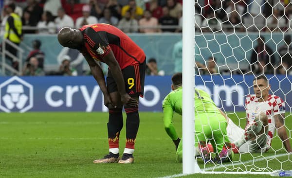 Belgičan Romelu Lukaku mal v zápase proti Chorvátom viacero čistých šancí, nepremenil ale ani jednu.