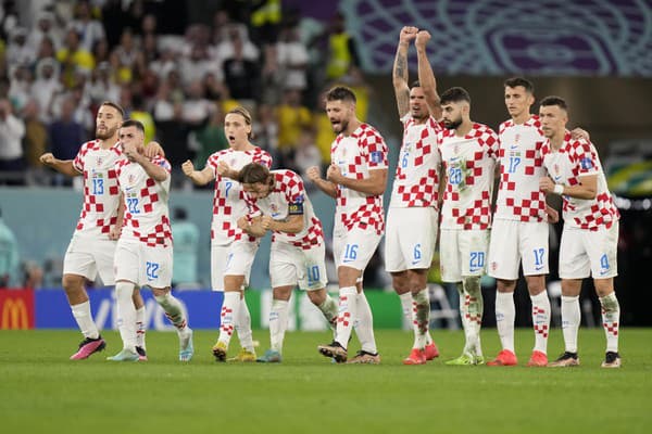 Radosť chorvátskych futbalistov.