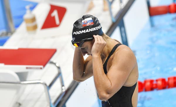 Na snímke slovenská plavkyňa Andrea Podmaníková.