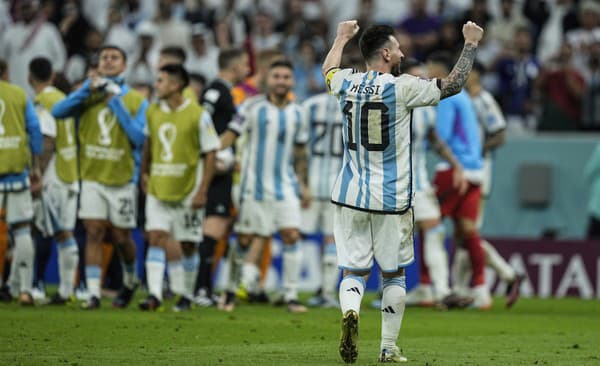 Argentínčan Lionel Messi počas MS 2022.