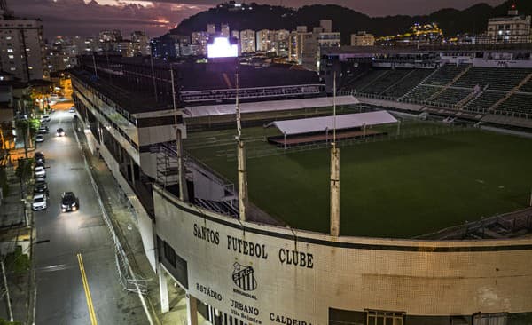 Štadión Vila Belmiro, ktorý je domovom futbalového klubu Santos FC