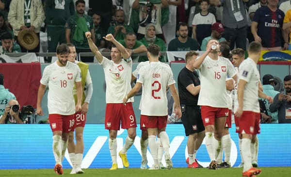 Futbaloví reprezentanti Poľska.