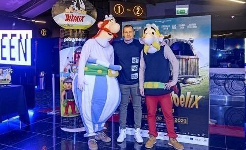 Ján Ďurica pred premiérou filmu Asterix a Obelix.