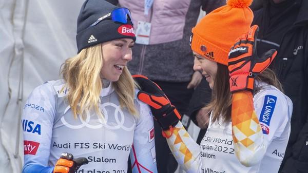 Petra Vlhová a Mikaela Shiffrinová.