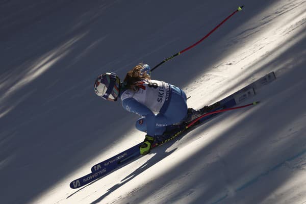 Talianka Marta Bassinová na trati super-G. 