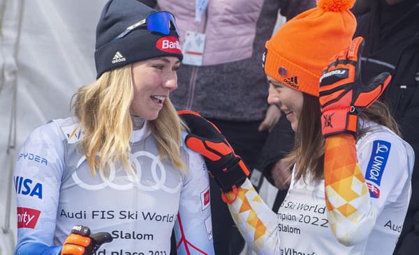 Petra Vlhová a Mikaela Shiffrinová.