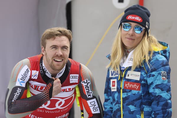 Nórsky lyžiar Aleksander Aamodt Kilde a americká lyžiarka Mikaela Shiffrinová.