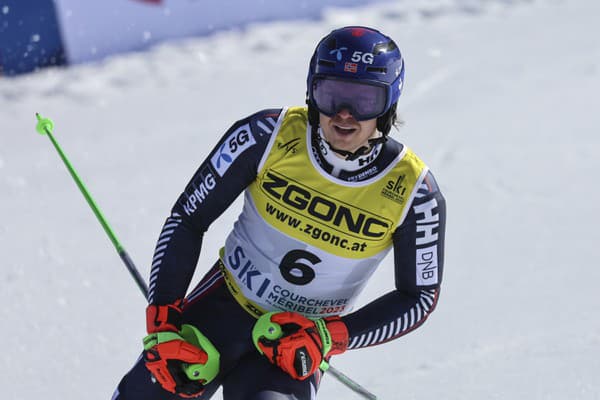 Nórsky lyžiar Henrik Kristoffersen.