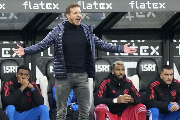  Nagelsmann dostal pokutu za kritiku rozhodcov. 