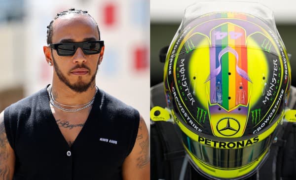Lewis Hamilton a jeho nová prilba.
