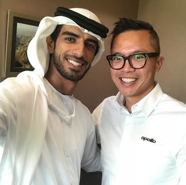 Saif Mohammed Ben Sulayem (vľavo) v minulosti súťažil aj s terajšími pretekármi F1.