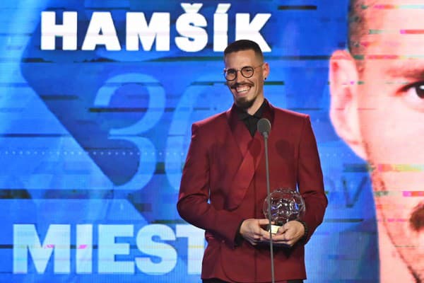 Na snímke slovenský futbalista Marek Hamšík, ktorý skončil na 3. mieste v ankete Futbalista roka 2022.