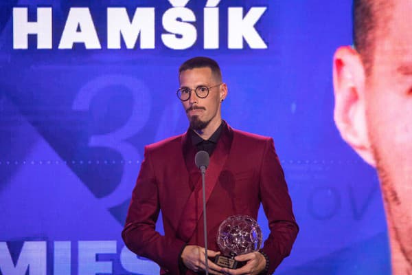 Slovenský futbalista Marek Hamšík získal 3. miesto v kategórii Futbalista roka 2022.