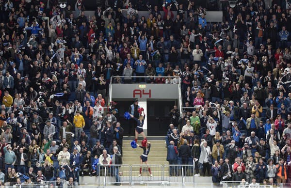 Na snímke radosť fanúšikov Slovana.