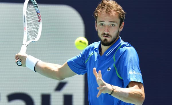 Ruský tenista Daniil Medvedev vo finále ATP Masters 1000 v Miami.