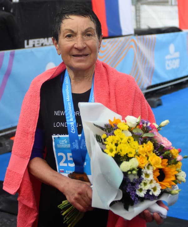 Eva Seidlová na ČSOB Bratislava Marathon 2023. 