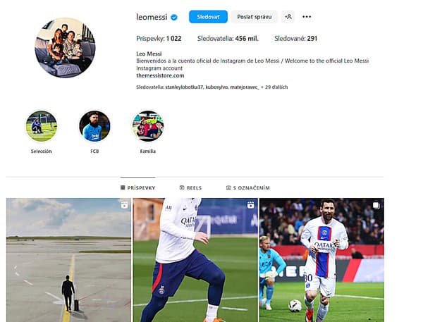 ZMENA: Leo pridal na IG novú kategóriu - FCB