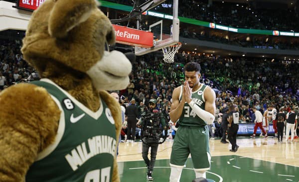 Grécky basketbalista Giannis Antetokounmpo.