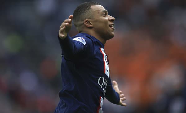 Kylian Mbappé počas zápasu s Lorientom.