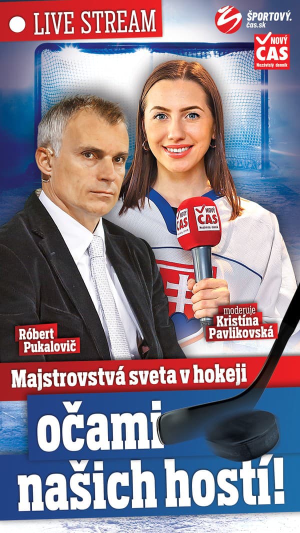Hosťom Kristíny Pavlikovskej počas zápasu Slovenska so Švajčiarskom bude bývalý slovenský hokejový reprezentant a tréner Róbert Pukalovič.