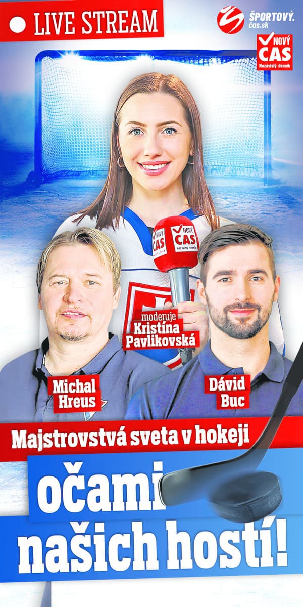 Hosťom Kristíny Pavlikovskej počas zápasu Slovenska s Nórskom budú Michal Hreus a Dávid Buc.