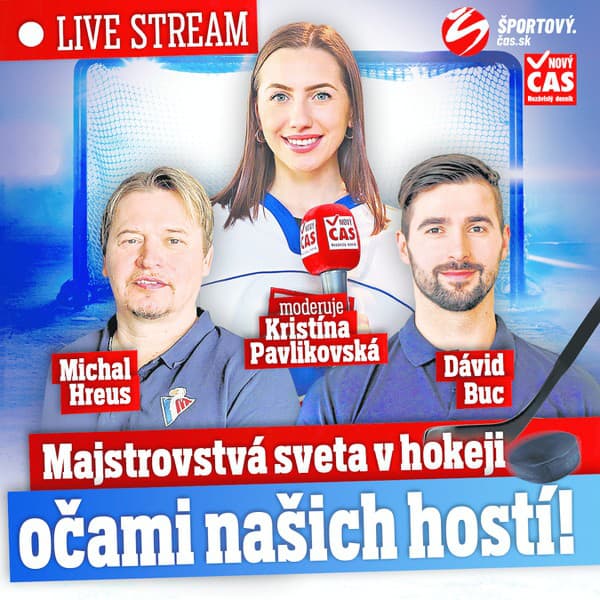 Hosťom Kristíny Pavlikovskej počas zápasu Slovenska s Nórskom budú Michal Hreus a Dávid Buc.