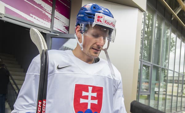 Na snímke slovenský hokejový reprezentant Richard Pánik.