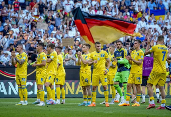 Hráči ukrajinskej futbalovej reprezentácie.