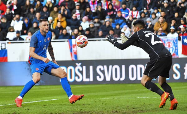 Milan Škriniar v reprezentačnom drese SR.