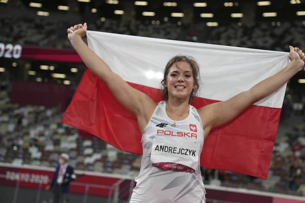 Olympijská medailistka v hode oštepom Maria Andrejczyková.