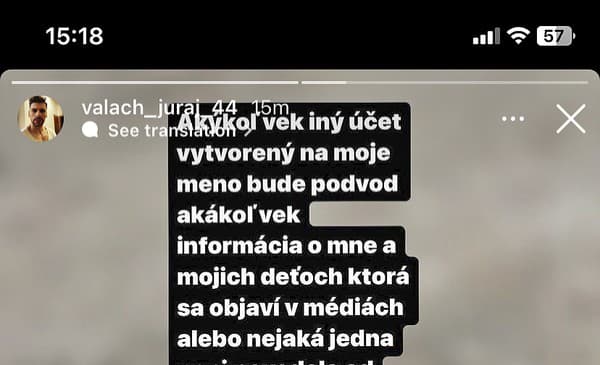 Juraj statusom oznámil, že si maže konto na instagrame.