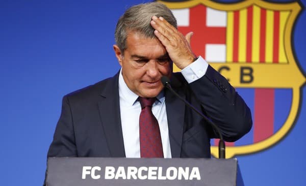 Prezident FC Barcelona Joan Laporta.