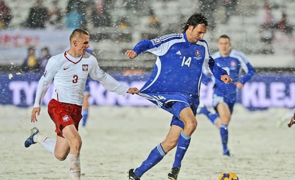 FOTO z nezabudnuteľného zápasu slovenských reprezentantov proti Poľsku v boji o účasť na MS v Afrike.