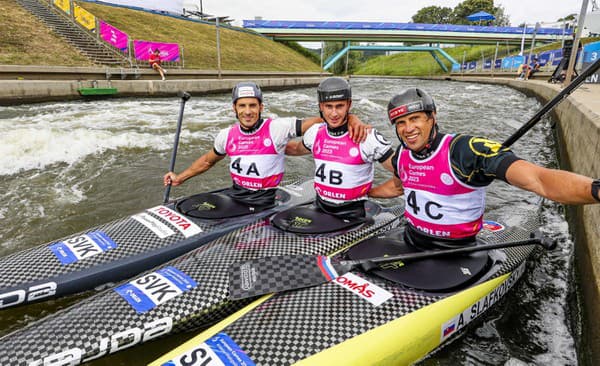 Slovenskí kanoisti v zložení sprava Alexander Slafkovský, Marko Mirgorodský a Matej Beňuš získali na III. európskych hrách strieborné medaily v disciplíne 3xC1.