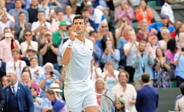 Novak Djokovič na Wimbledone 2023.