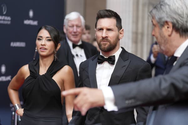 Lionel Messi a Antonella.