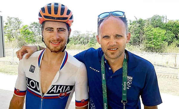 Peter Sagan a Peter Zánický.