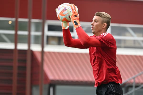 Futbalisti Spartaka počas tréningu pred zápasom 2. predkola Európskej konferenčnej ligy medzi FK Auda a FC Spartak Trnava.