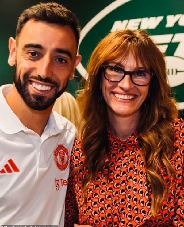 Julia Roberts sa stretla s hráčmi Manchestru United.