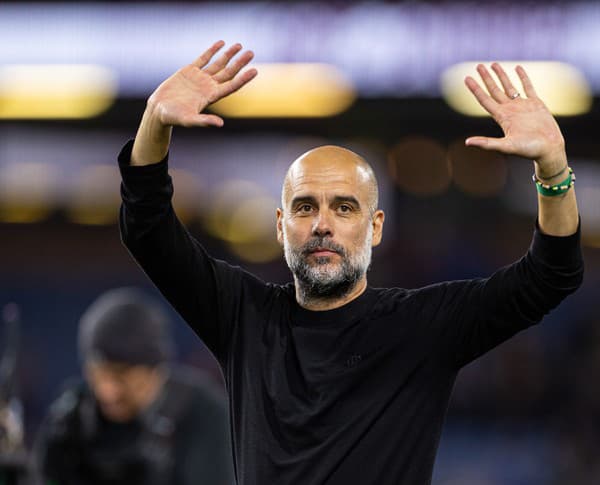 Tréner Manchestru City Pep Guardiola.