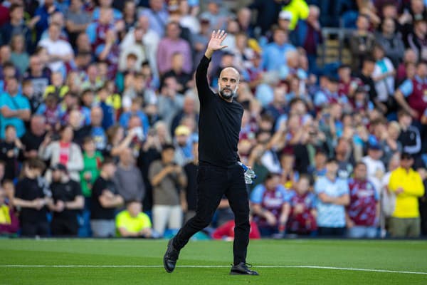 Tréner Manchestru City Pep Guardiola.