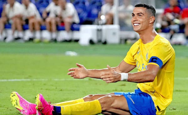 Cristiano Ronaldo v drese Al-Nassr.