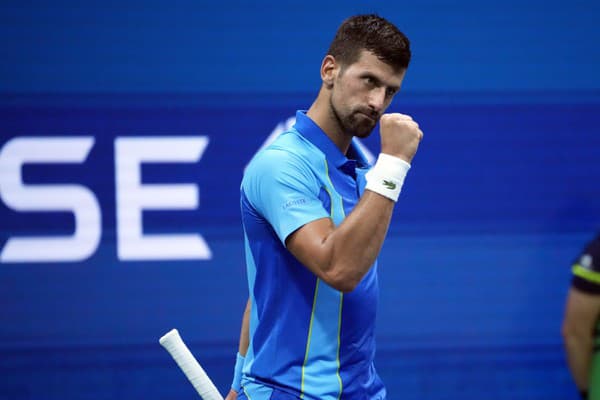 Novak Djokovič v zápase US Open.