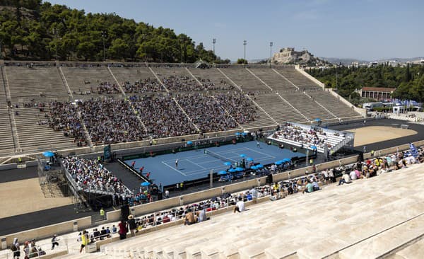 O vyrovnávajúci bod pre grécke farby sa na harde v Aténach zaslúžil Stefanos Tsitsipas