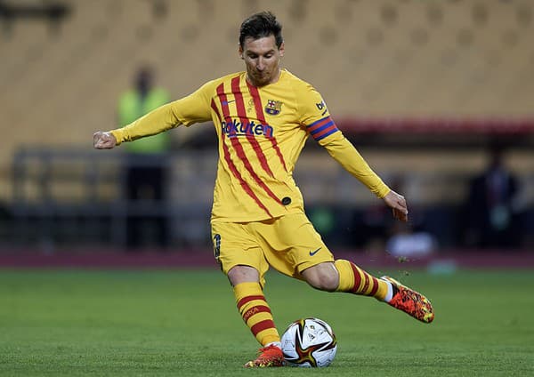Lionel Messi v drese Barcelony.