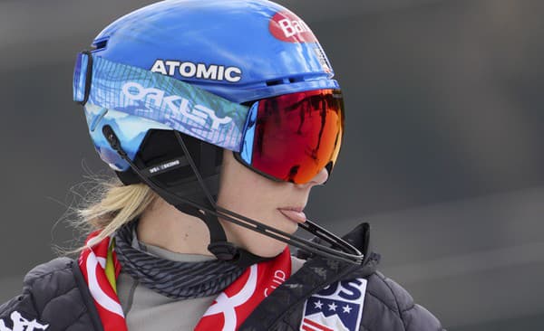 Americká lyžiarka Mikaela Shiffrinová. 