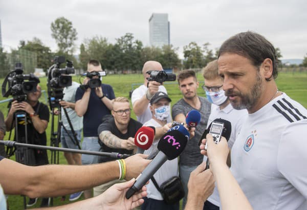 Ján Kozák ml. v čase, keď bol hlavným trénerom Slovana Bratislava.