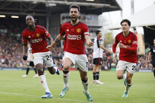 Portugalský futbalista Bruno Fernandes.