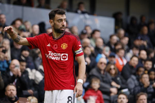 Portugalský futbalista Bruno Fernandes.